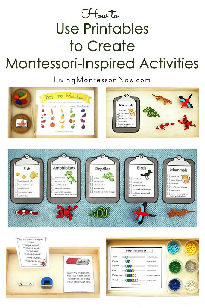 How to Use Printables to Create Montessori-Inspired Activities